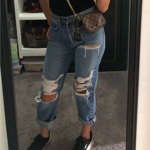 Carmar Stylish Blue Distressed Women Jeans 26